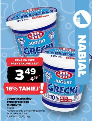 Jogurt naturalny typu greckiego Mlekovita