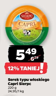 Serek typu włoskiego Capri Sierpc