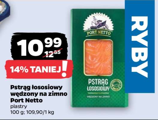 Pstrąg łososiowy wędzony na zimno Port Netto