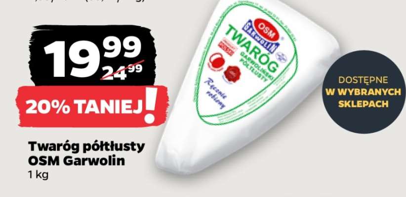 Twaróg półtłusty OSM Garwolin
