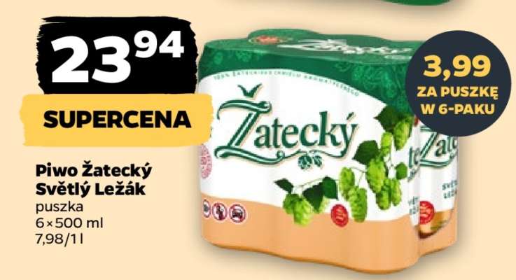 Piwo Žatecký Světlý Ležák