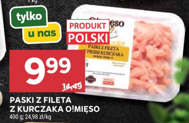 Paski z fileta z kurczaka O!Mięso