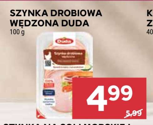 Szynka drobiowa wędzona Duda