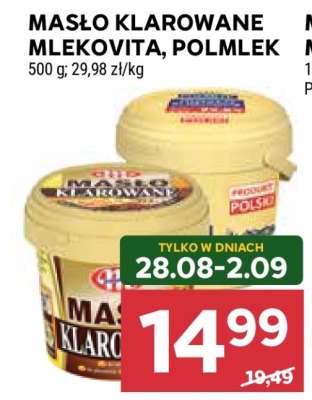 Masło klarowane Mlekovita, Polmlek