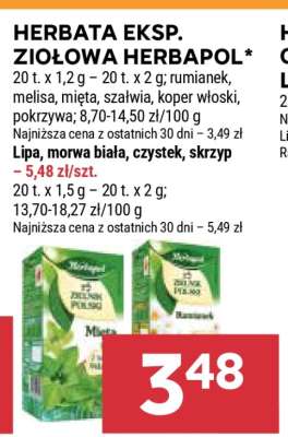 HERBATA EKSP. ZIOŁOWA HERBAPOL