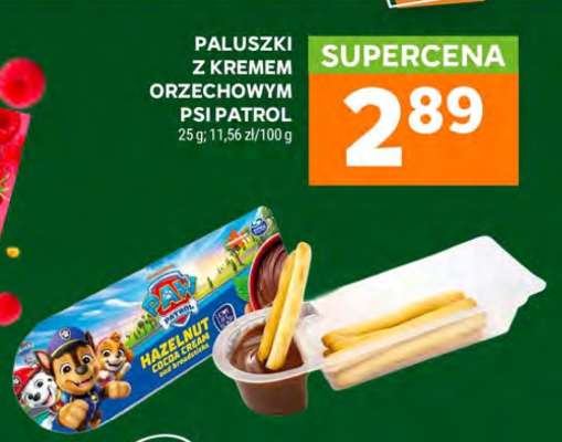Paluszki z kremem orzechowym Psi Patrol