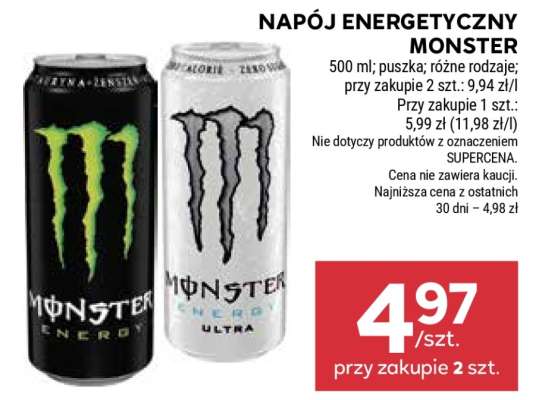 Napój energetyczny Monster