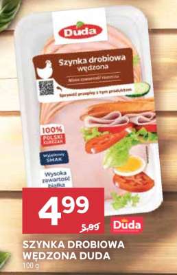 Szynka drobiowa wędzona Duda