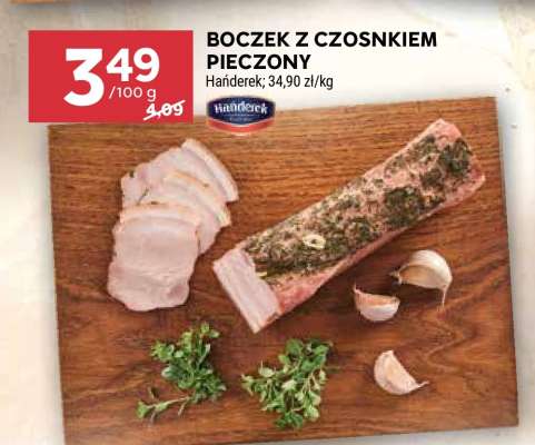 Boczek z czosnkiem pieczony