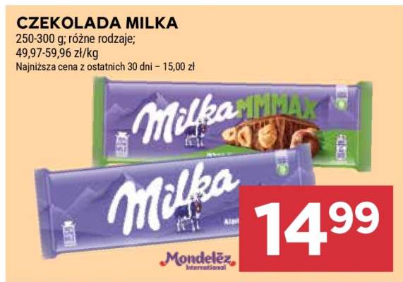 Czekolada MILKA