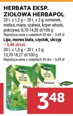 HERBATA EKSP. ZIOŁOWA HERBAPOL