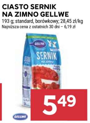 Ciasto sernik na zimno Gellwe