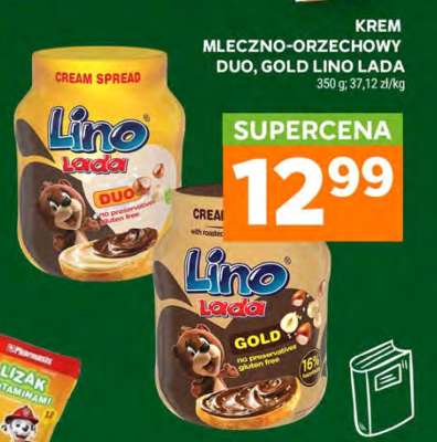 Krem mleczno-orzechowy Duo, Gold Lino Lada