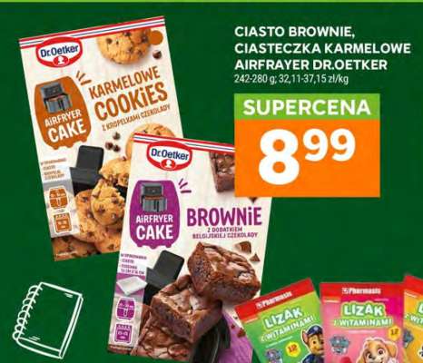 Ciasto Brownie, Ciasteczka Karmelowe Airfryer Dr. Oetker