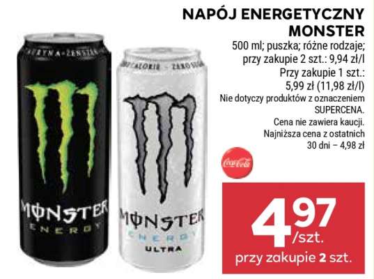 Napój energetyczny Monster