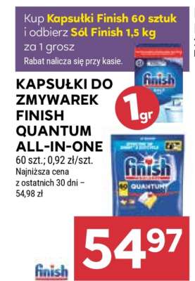 Kapsułki do zmywarek Finish Quantum All-in-One