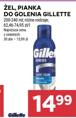 Żel, pianka do golenia Gillette