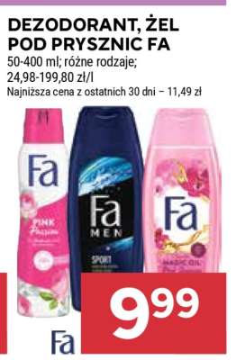 Dezodorant/Żel pod prysznic Fa