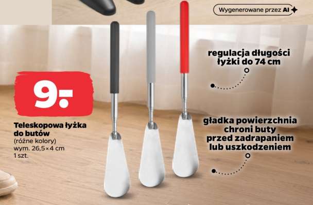 Teleskopowa łyżka do butów