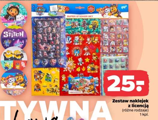 Zestaw naklejek z licencją