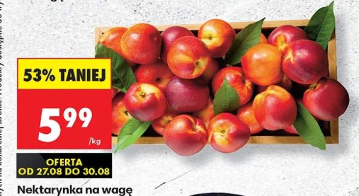 Nektarynka na wage