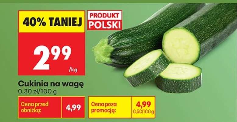 Cukinia na wage