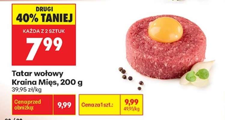 Tatar wołowy Kraina Mięs 200 g