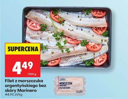 Filet z morszczuka argentyńskiego bez skóry Marinero