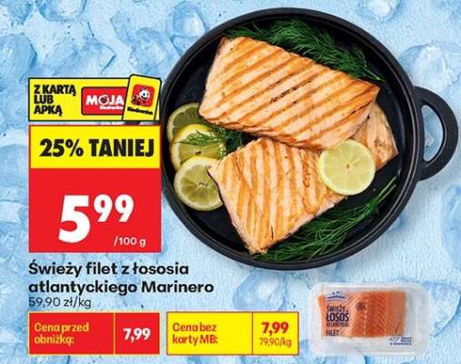 Świeży filet z łososia atlantyckiego Marinero
