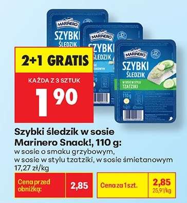 Szybki śledzik w sosie Marinero Snack, 110 g