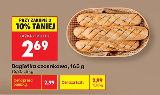 Bagietka czosnkowa 165 g