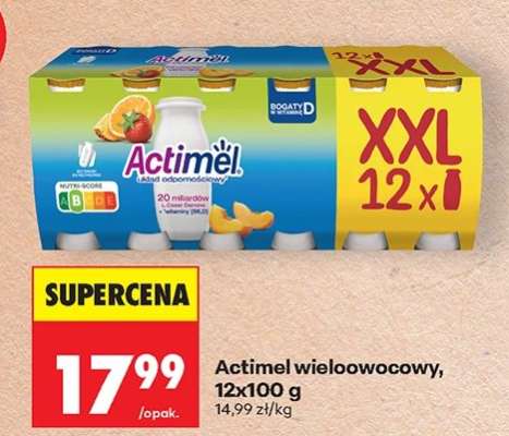 Actimel wieloowocowy 12x100 g