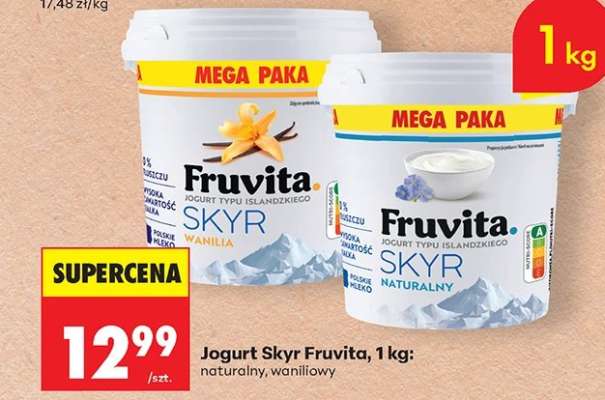 Jogurt Skyr Fruvita, 1 kg
