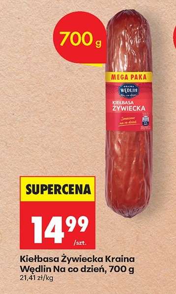 Kiełbasa żywiecka Kraina Wędlin Na co dzień, 700 g