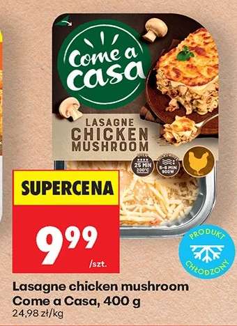 Lasagne chicken mushroom Come a Casa, 400 g