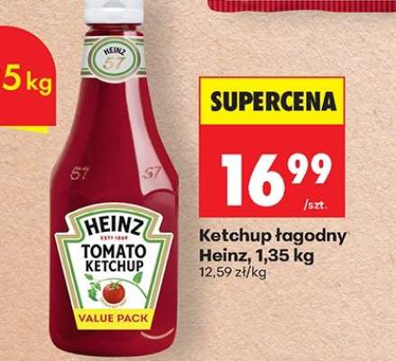 Ketchup łagodny Heinz, 1,35 kg