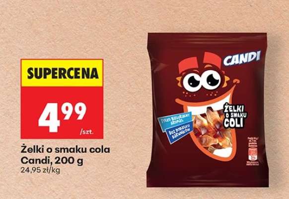 Żelki o smaku cola Candi, 200 g