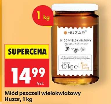 Miód pszczeli wielokwiatowy Huzar, 1 kg