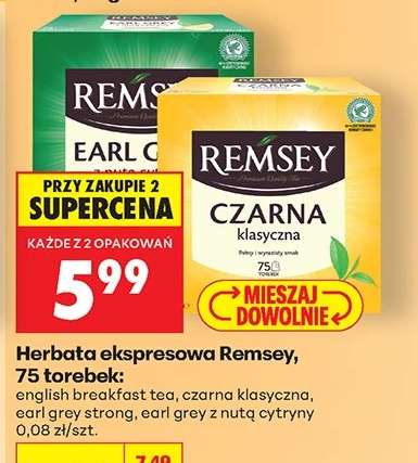 Herbata ekspresowa Remsey 75 torebek