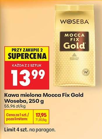 Kawa mielona Mocca Fix Gold Woseba 250 g