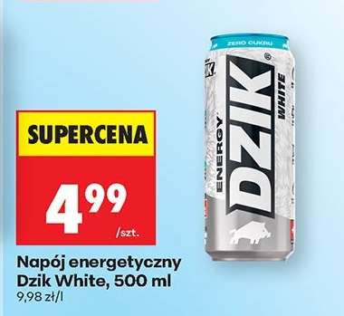 Napój energetyczny Dzik White, 500 ml