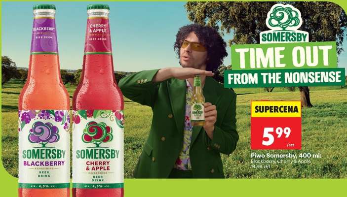 Piwo Somersby, 400 ml: Blackberry, Cherry & Apple