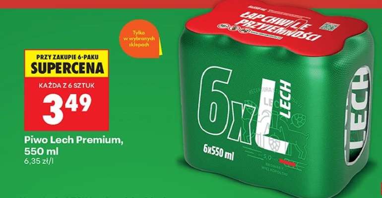 Piwo Lech Premium, 550 ml