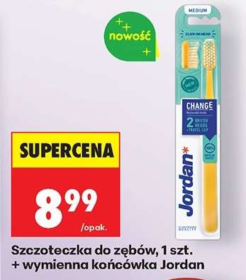 Szczoteczka do zębów, 1 szt. + wymienna końcówka Jordan