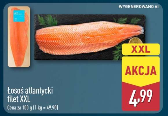 Łosoś atlantycki filet XXL