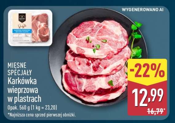 Karkówka wieprzowa w plastrach
