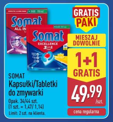SOMAT Kapsułki/Tabletki do zmywarki