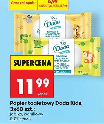 Papier toaletowy Dada Kids, 3x60 szt.