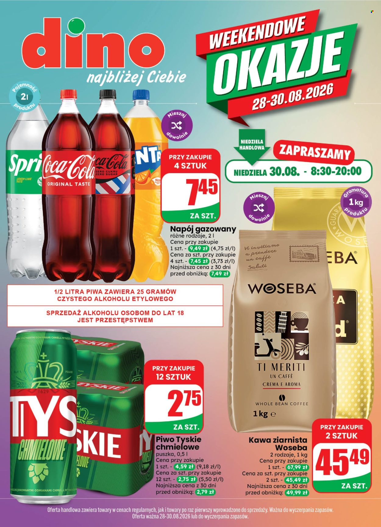 Gazetka Dino - 28.08.2026 - 30.08.2026. Strona 1