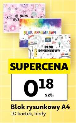Blok rysunkowy A4